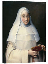 Canvas print Portrait of the artist&#039;s sister in the garb of a nun