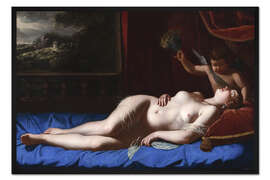 Gerahmter Kunstdruck Venus und Cupid