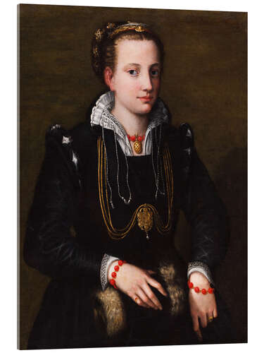 Acrylic print Minerva Anguissola, the artist's sister