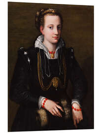 Foam board print Minerva Anguissola, the artist's sister