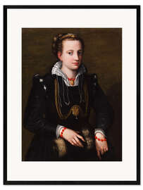 Impression artistique encadrée Minerva Anguissola, the artist's sister