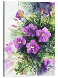 Canvas print Purple Petunias