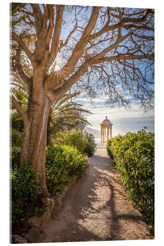 Acrylic print Temple in the Son Marroig garden, Mallorca