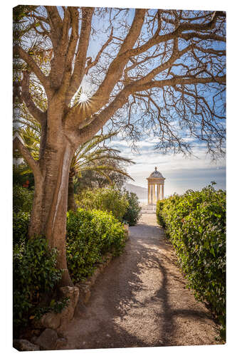 Lienzo Temple in the Son Marroig garden, Mallorca