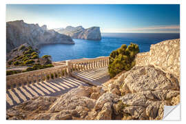 Selvklebende plakat Light of the South at Cap Formentor, Mallorca