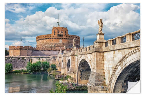 Selvklebende plakat St. Angelo Bridge