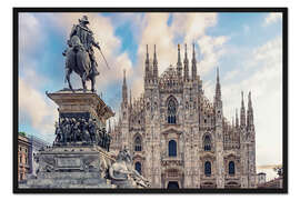Gerahmter Kunstdruck Piazza del Duomo