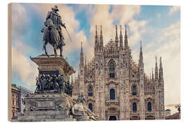 Holzbild Piazza del Duomo