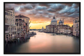 Gerahmter Kunstdruck Aus Venedig mit Liebe