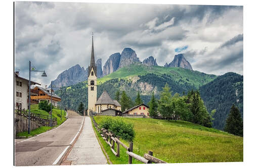 Tableau en plexi-alu Dolomites Village