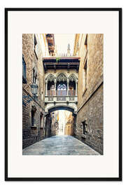 Gerahmter Kunstdruck Bischofsbrücke