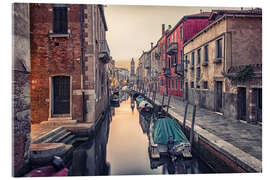 Acrylglasbild Straßenansicht in Venedig