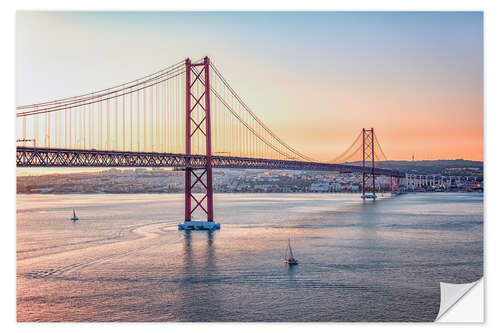 Selvklebende plakat Ponte 25 de Abril