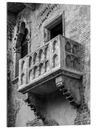 Gallery print Romeo and Juliet balcony, black and white