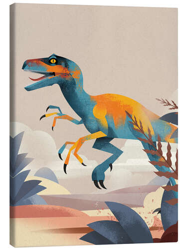 Canvas print Velociraptor