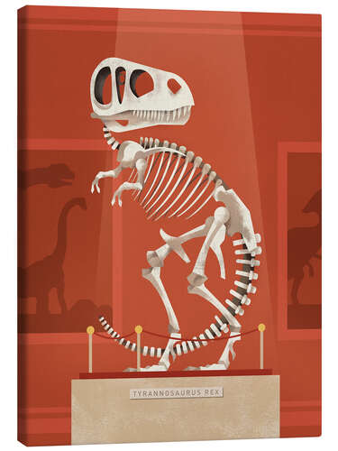 Tableau sur toile Rex Skeleton