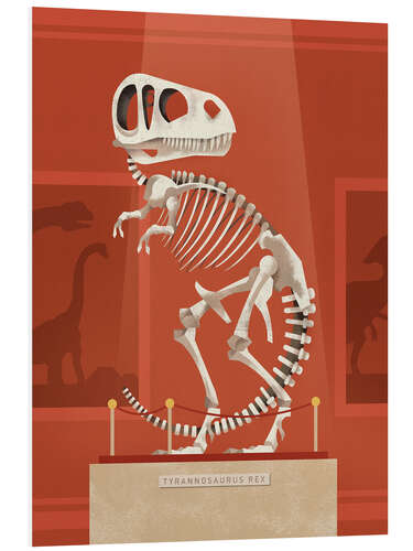 Tableau en PVC Rex Skeleton