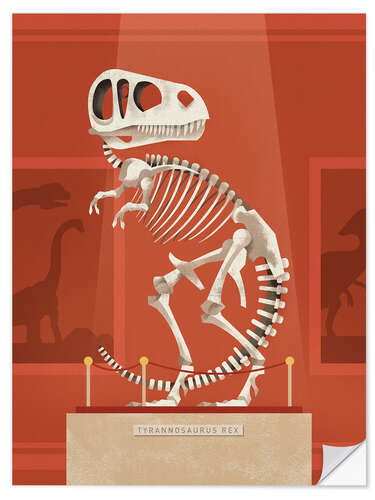 Wall sticker Rex Skeleton