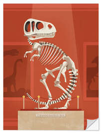Vinilo para la pared Rex Skeleton