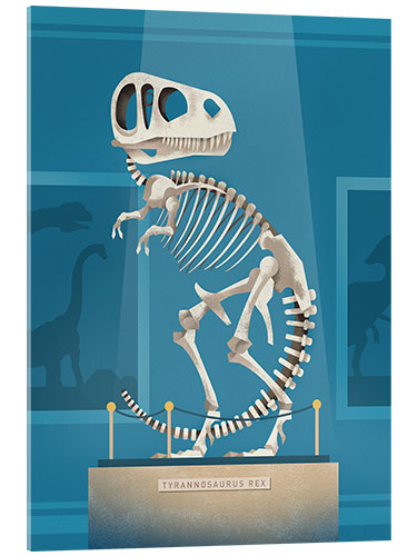 Quadro em acrílico Rex Skeleton 2