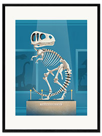 Plakat artystyczny premium w ramie Rex Skeleton 2