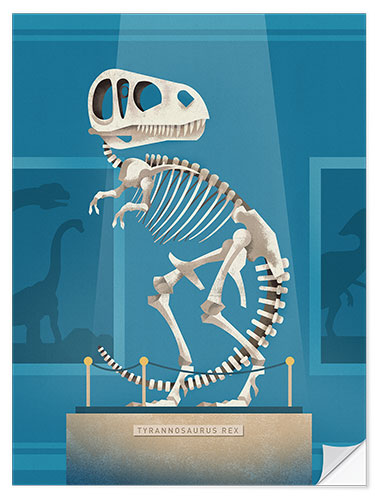 Muursticker Rex Skeleton 2