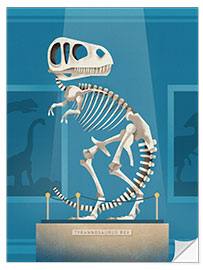 Autocolante decorativo Rex Skeleton 2