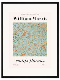Gerahmter Kunstdruck Motifs Floraux - Owls