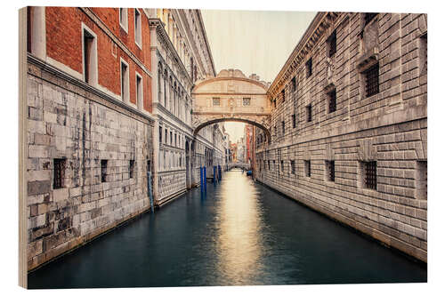 Wood print Bridge of Sighs