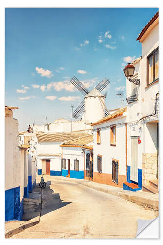 Vinilo para la pared Village in La Mancha