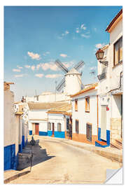 Vinilo para la pared Village in La Mancha