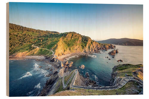 Quadro de madeira Gaztelugatxe