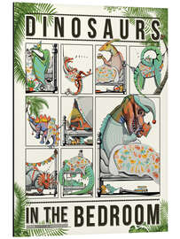 Magnettafel Dinosaurier im Schlafzimmer