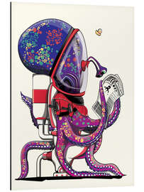 Magnettafel Oktopus auf der Toilette