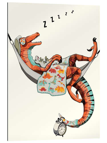 Gallery print Velociraptor in bed