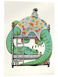 Akrylbilde Diplodocus in bed - Wyatt9