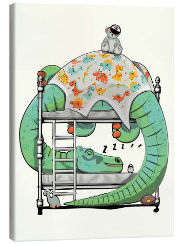 Lerretsbilde Diplodocus in bed