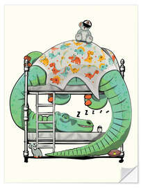 Wall sticker Diplodocus in bed - Wyatt9