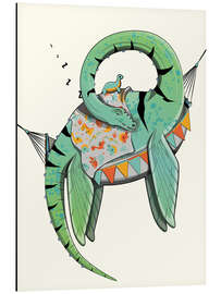 Magnettafel Plesiosaurier im Bett