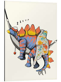 Magnettafel Stegosaurus in der Hängematte