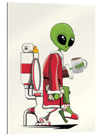 Gallery print Alien on the toilet