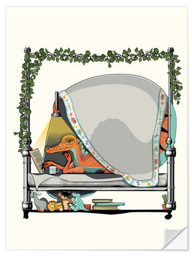 Sisustustarra Spinosaurus in bed