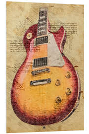 Foam board print Les Paul