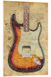 Acrylglas print Stratocaster