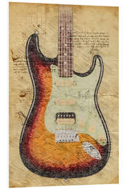 Hartschaumbild Stratocaster