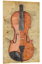 Foam board print Violin