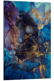 Magnettafel Blauer Mamor