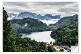 Självhäftande poster Alpsee Hohenschwangau