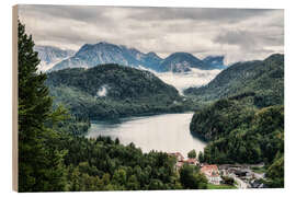 Holzbild Alpsee Hohenschwangau