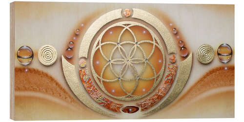 Trebilde Flower of life, orange